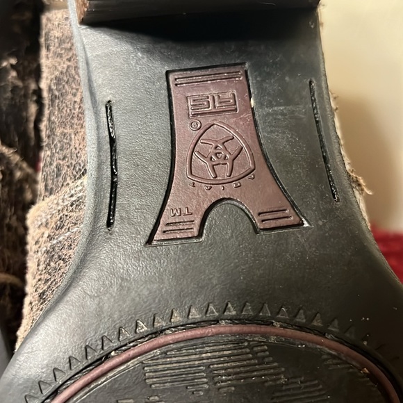 Ariat Heritage Western Shattered Distressed Boots Women’s Size 9 - Picture 10 of 17